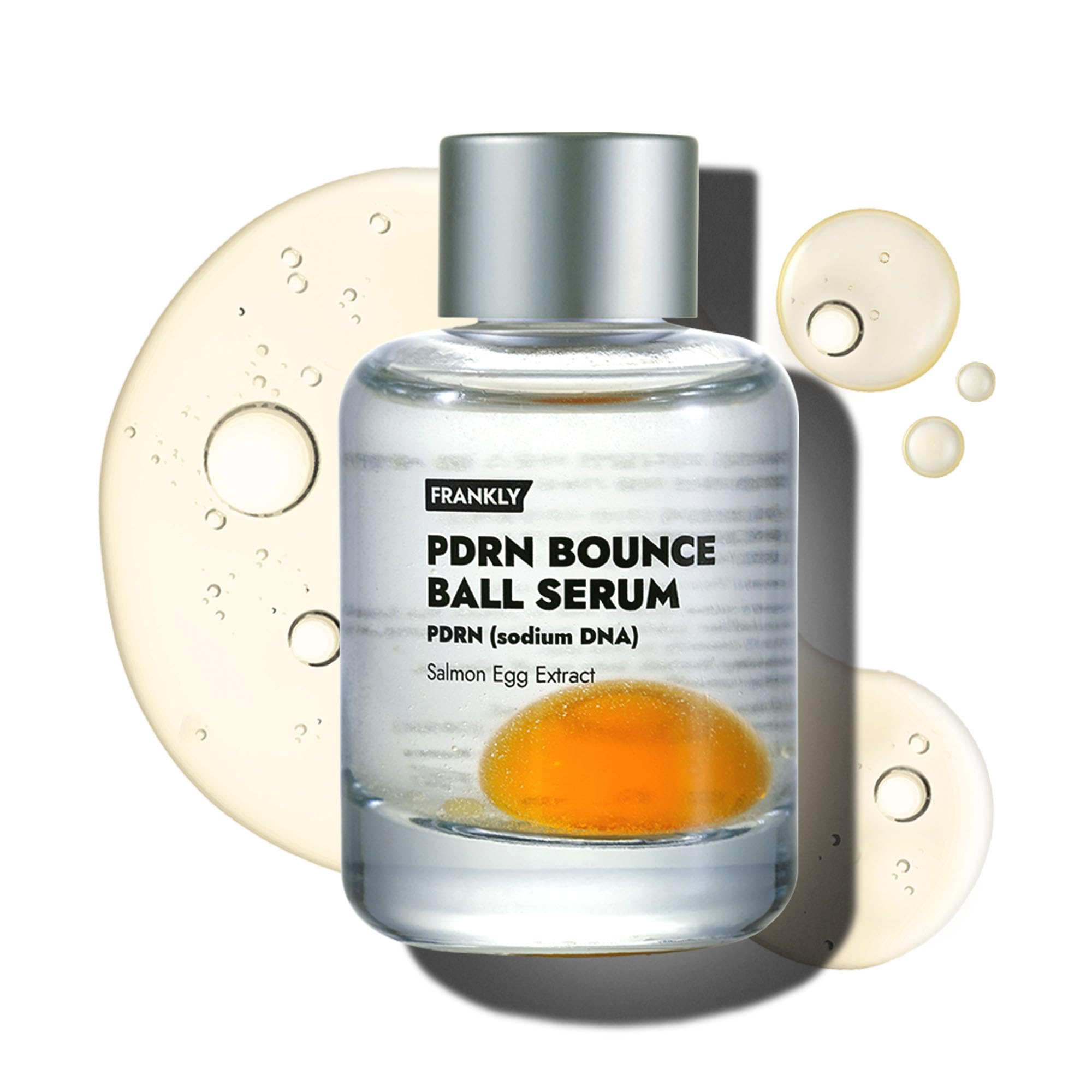 FRANKLY PDRN Bounce Ball Serum – Plumping Firming Serum for Glass Skin | Bouncy Glow | Lightweight Non-Sticky Korean Ski