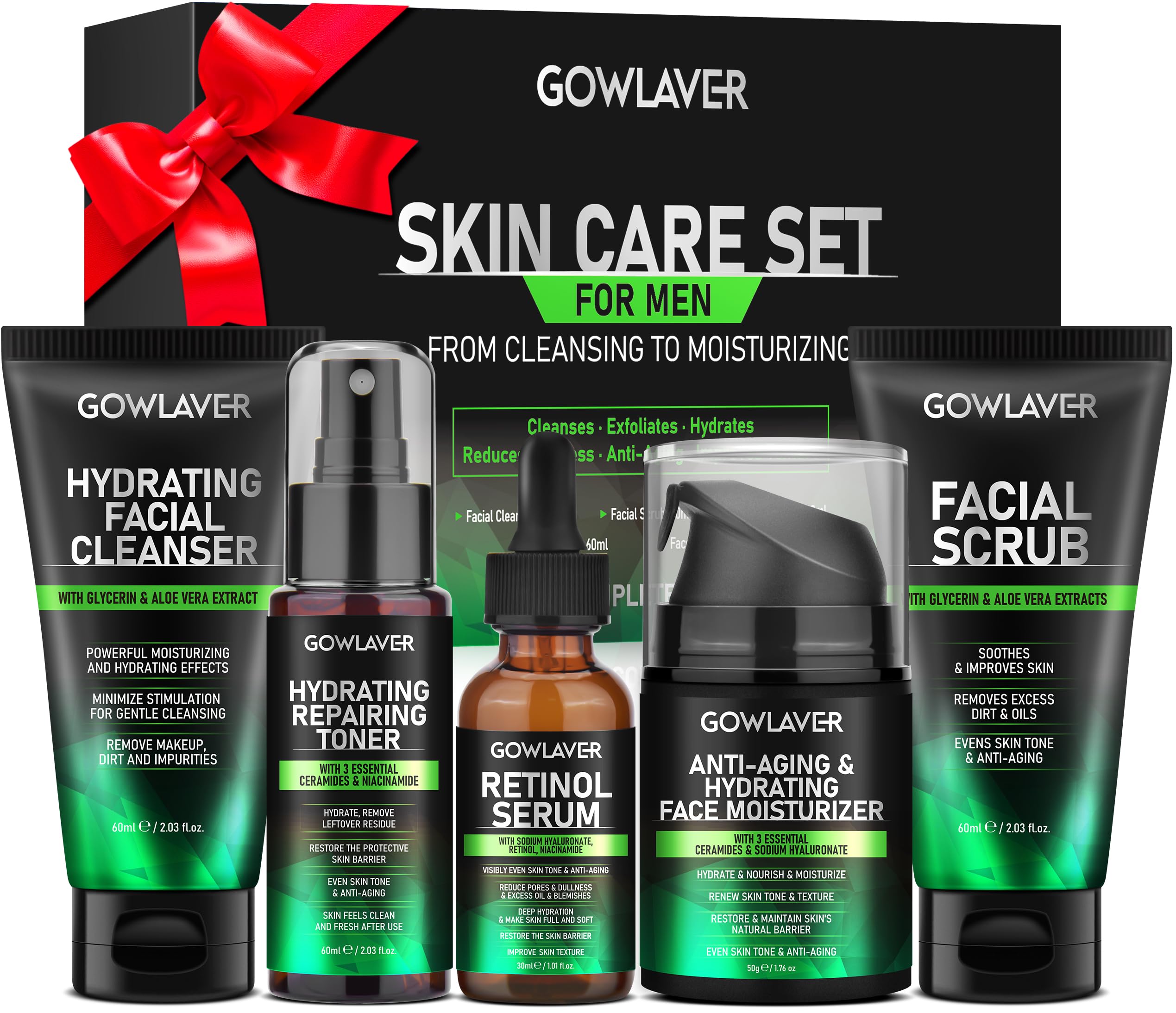Hydrating & Moisturizing Face Care Routine for Men All Skin Types
| Birthday Gifts for Men Valentin's Gifts for Him Dad